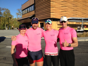 DCM4x Beat Cancer Boat Club (L-R: Michelle Nielsen, Mike Sivigny, Meghan O'Leary, Brian Tryon)