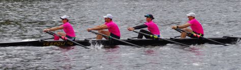 Beat Cancer Boat Club in the Directors' Challenge Mixed Quad. 