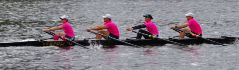 Beat Cancer Boat Club in the Directors' Challenge Mixed Quad. 