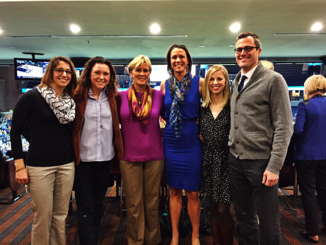 2015 National Girls and Women in Sport Day. Hanging out with friends and family in the President's Box at the UVA Women's Basketball Game. 