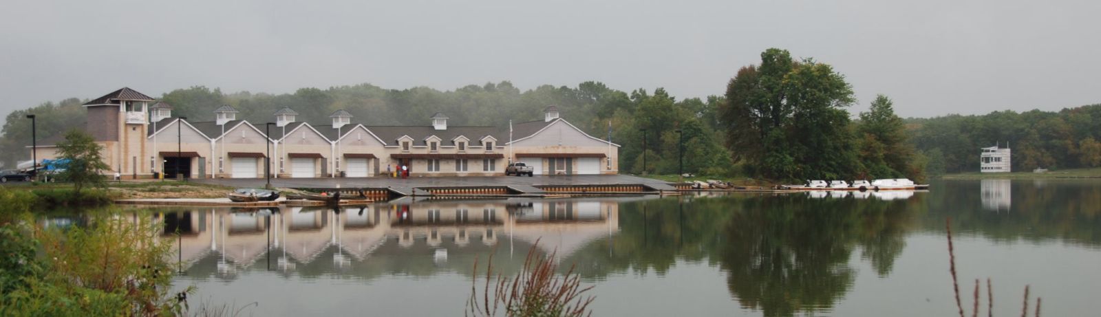 Finn Caspersen Boathouse at Mercer Lake